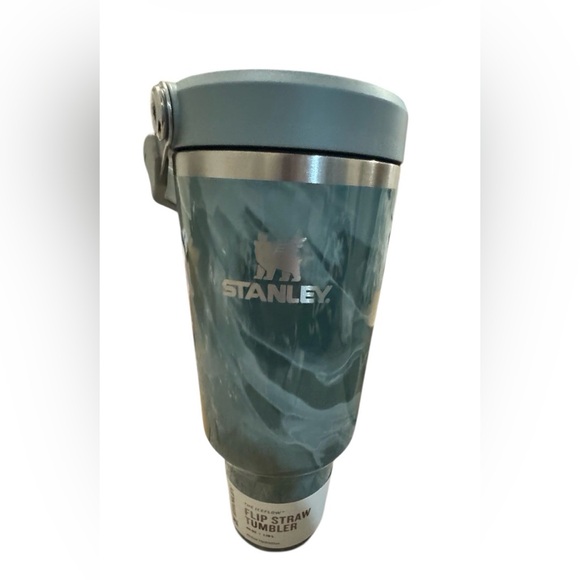 Stanley 40 oz Stainless Steel Ice Flow Flip Straw Tumbler Agate Calacatta - Picture 2 of 5